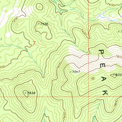 United States Geological Survey Atchison Creek, UT (1971, 24000-Scale) digital map