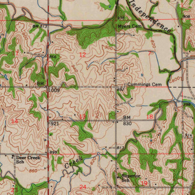 United States Geological Survey Atchison, KS-MO (1960, 62500-Scale) digital map