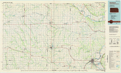 United States Geological Survey Atchison, KS-MO-NE (1985, 100000-Scale) digital map