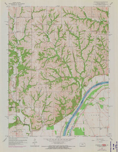 United States Geological Survey Atchison NE, KS-MO (1959, 24000-Scale) digital map