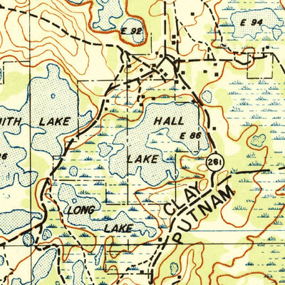 United States Geological Survey Ates Creek, FL (1942, 62500-Scale) digital map
