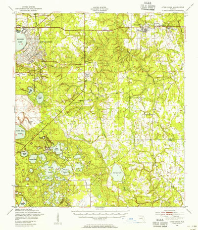 United States Geological Survey Ates Creek, FL (1949, 62500-Scale) digital map