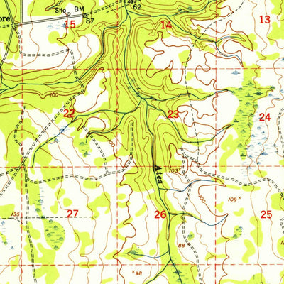 United States Geological Survey Ates Creek, FL (1949, 62500-Scale) digital map