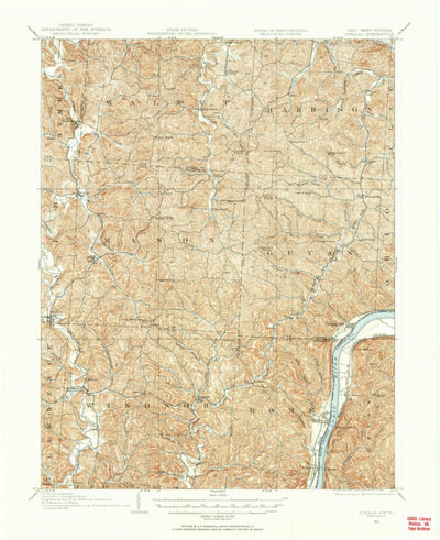 United States Geological Survey Athalia, OH-WV (1906, 62500-Scale) digital map