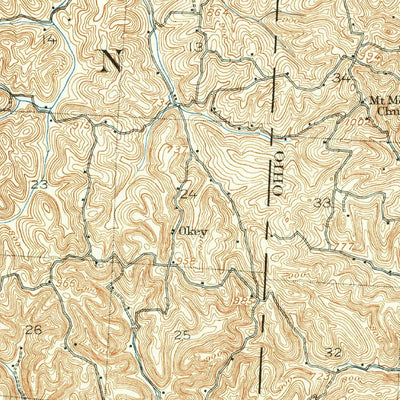 United States Geological Survey Athalia, OH-WV (1906, 62500-Scale) digital map