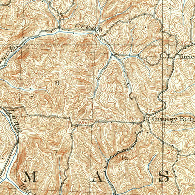 United States Geological Survey Athalia, OH-WV (1906, 62500-Scale) digital map