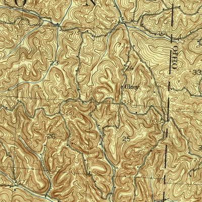 United States Geological Survey Athalia, OH-WV (1908, 62500-Scale) digital map