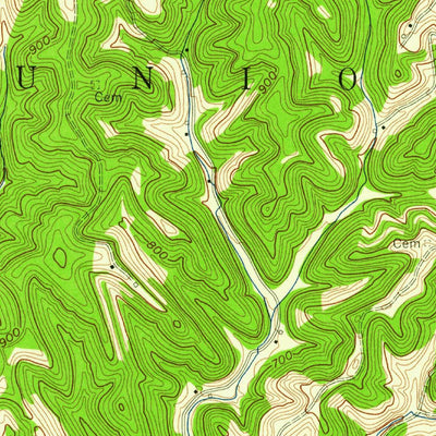United States Geological Survey Athalia, OH-WV (1958, 24000-Scale) digital map