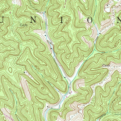 United States Geological Survey Athalia, OH-WV (1968, 24000-Scale) digital map