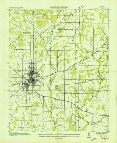 United States Geological Survey Athens, AL (1935, 24000-Scale) digital map