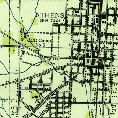 United States Geological Survey Athens, AL (1935, 24000-Scale) digital map