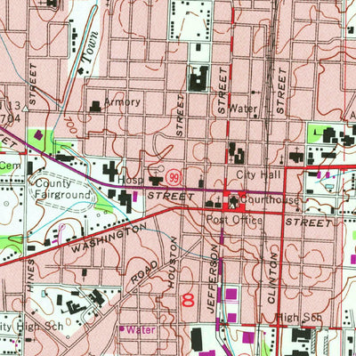 United States Geological Survey Athens, AL (1967, 24000-Scale) digital map