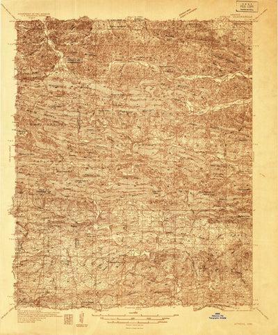 United States Geological Survey Athens, AR (1936, 48000-Scale) digital map