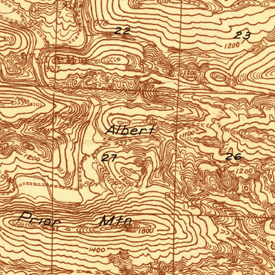 United States Geological Survey Athens, AR (1936, 48000-Scale) digital map