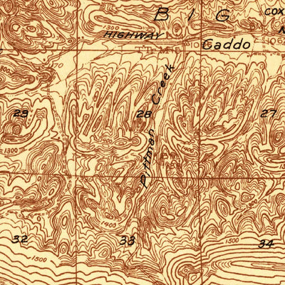United States Geological Survey Athens, AR (1936, 48000-Scale) digital map