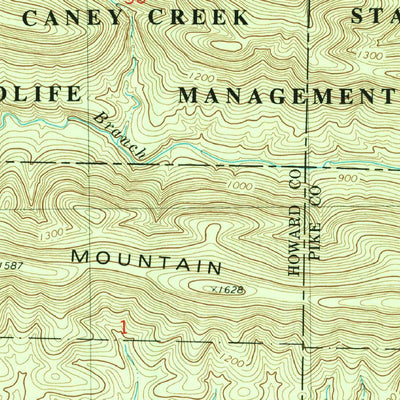 United States Geological Survey Athens, AR (1980, 24000-Scale) digital map