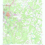 United States Geological Survey Athens East, GA (1964, 24000-Scale) digital map