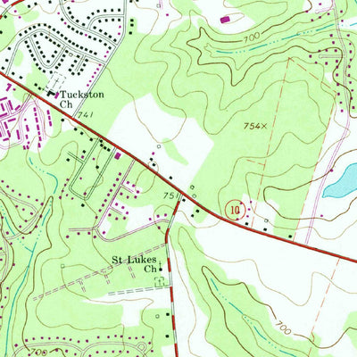United States Geological Survey Athens East, GA (1964, 24000-Scale) digital map