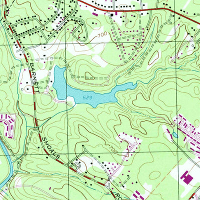 United States Geological Survey Athens East, GA (1998, 24000-Scale) digital map