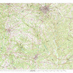 United States Geological Survey Athens, GA (1980, 100000-Scale) digital map