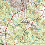 United States Geological Survey Athens, GA (1980, 100000-Scale) digital map