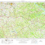 United States Geological Survey Athens, GA-SC (1953, 250000-Scale) digital map