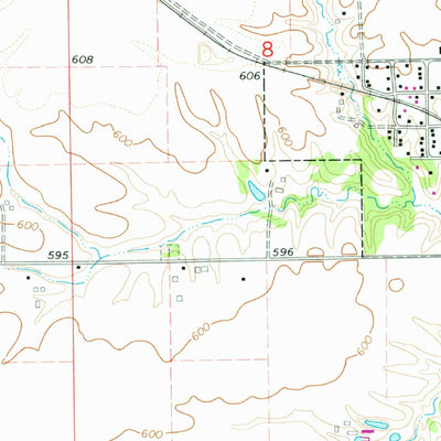 United States Geological Survey Athens, IL (1966, 24000-Scale) digital map