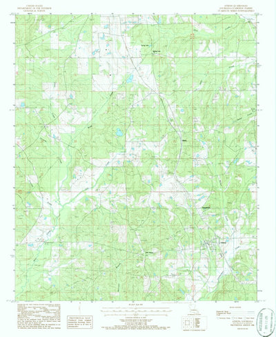 United States Geological Survey Athens, LA (1986, 24000-Scale) digital map