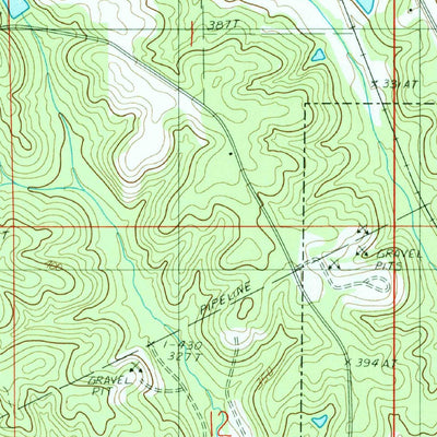 United States Geological Survey Athens, LA (1986, 24000-Scale) digital map