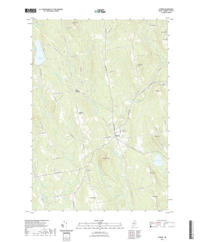 United States Geological Survey Athens, ME (2021, 24000-Scale) digital map