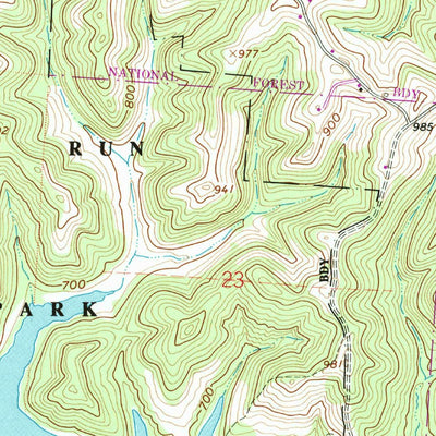 United States Geological Survey Athens, OH (1961, 24000-Scale) digital map