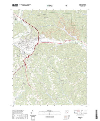 United States Geological Survey Athens, OH (2023, 24000-Scale) digital map