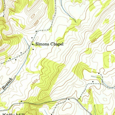 United States Geological Survey Athens, TN (1944, 24000-Scale) digital map