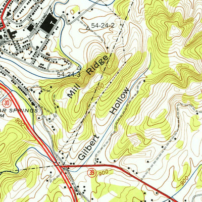 United States Geological Survey Athens, TN (1944, 24000-Scale) digital map