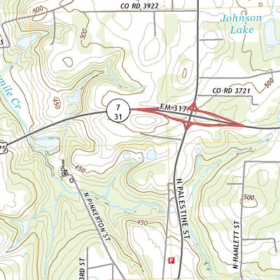 United States Geological Survey Athens, TX (2022, 24000-Scale) digital map