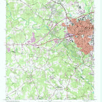 United States Geological Survey Athens West, GA (1998, 24000-Scale) digital map