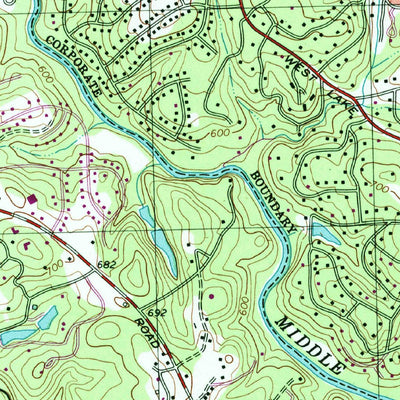 United States Geological Survey Athens West, GA (1998, 24000-Scale) digital map