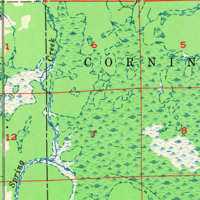 United States Geological Survey Athens, WI (1951, 48000-Scale) digital map