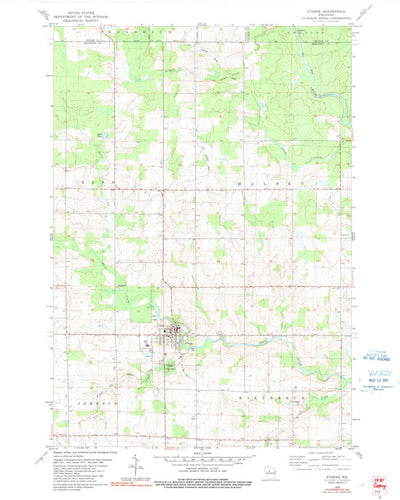 United States Geological Survey Athens, WI (1980, 24000-Scale) digital map