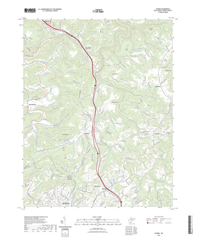 United States Geological Survey Athens, WV (2023, 24000-Scale) digital map