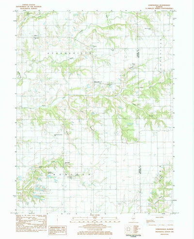 United States Geological Survey Athensville, IL (1983, 24000-Scale) digital map