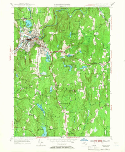 United States Geological Survey Athol, MA (1954, 24000-Scale) digital map