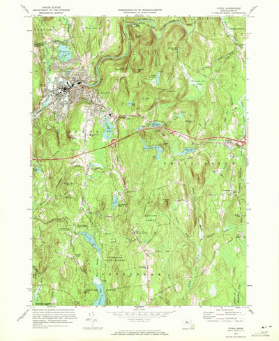 United States Geological Survey Athol, MA (1970, 24000-Scale) digital map