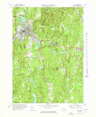 United States Geological Survey Athol, MA (1970, 25000-Scale) digital map