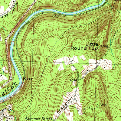 United States Geological Survey Athol, MA (1970, 25000-Scale) digital map