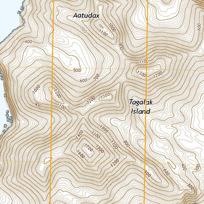 United States Geological Survey Atka B-6 NE, AK (2021, 25000-Scale) digital map