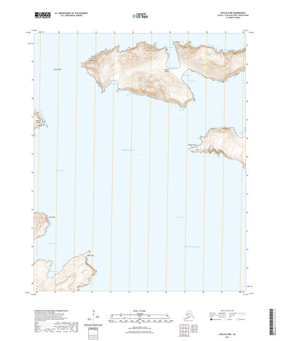 United States Geological Survey Atka B-6 NW, AK (2021, 25000-Scale) digital map