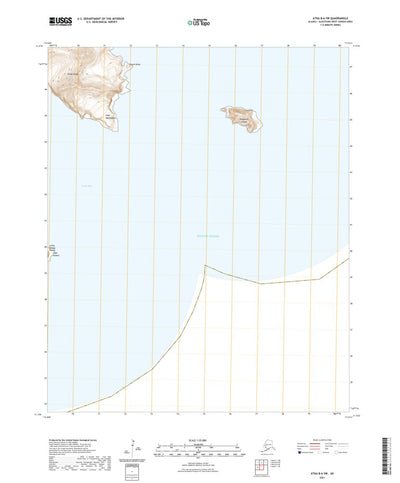 United States Geological Survey Atka B-6 SW, AK (2021, 25000-Scale) digital map