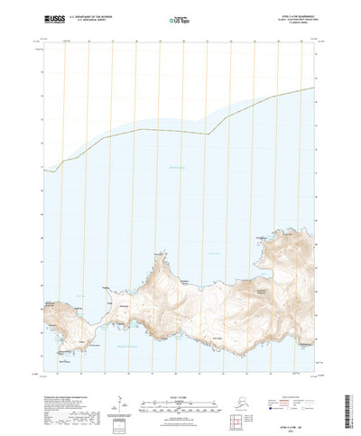 United States Geological Survey Atka C-4 SW, AK (2021, 25000-Scale) digital map