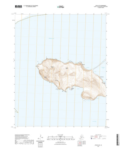 United States Geological Survey Atka D-2 SE, AK (2021, 25000-Scale) digital map